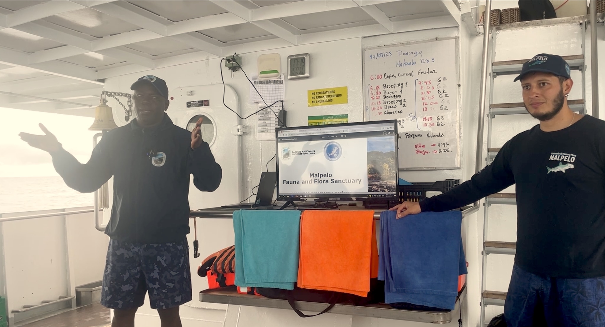 marine conservation presentation in Malpelo