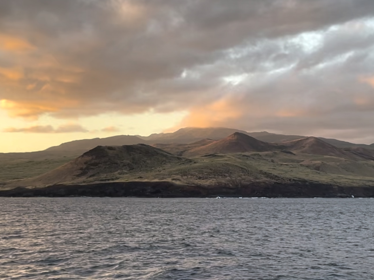 socorro island at sunset