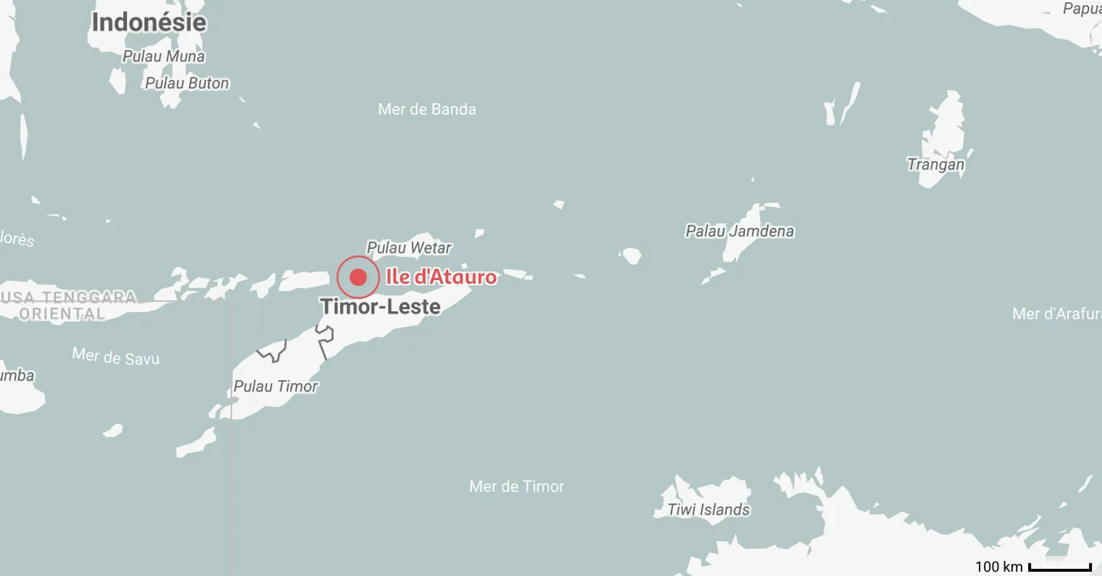 Carte des meilleurs endroits où plonger au Timor oriental
