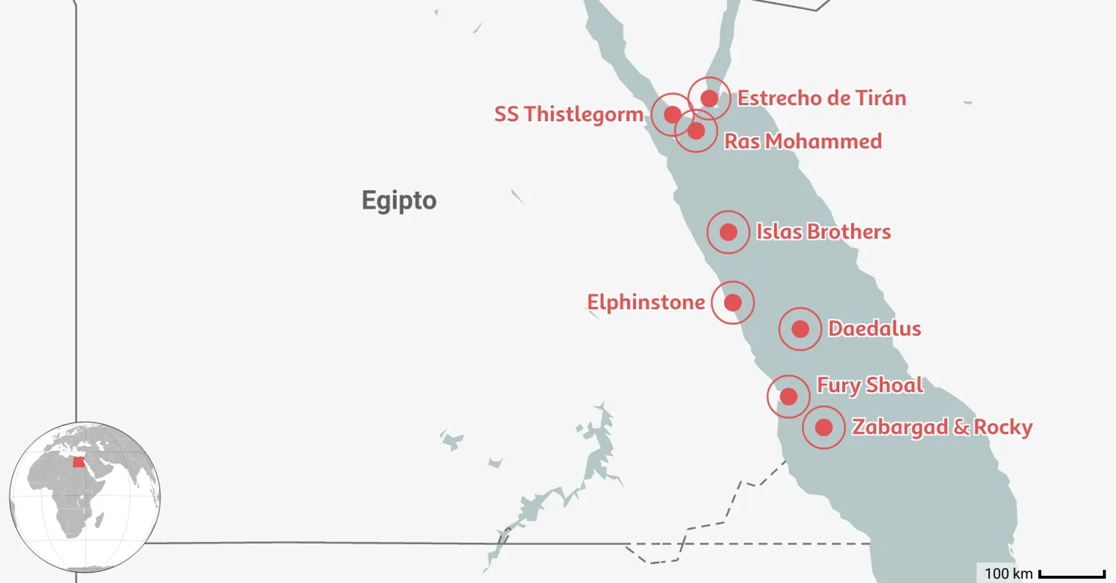 Mapeado: 8 Mejores Lugares para Bucear en Egipto