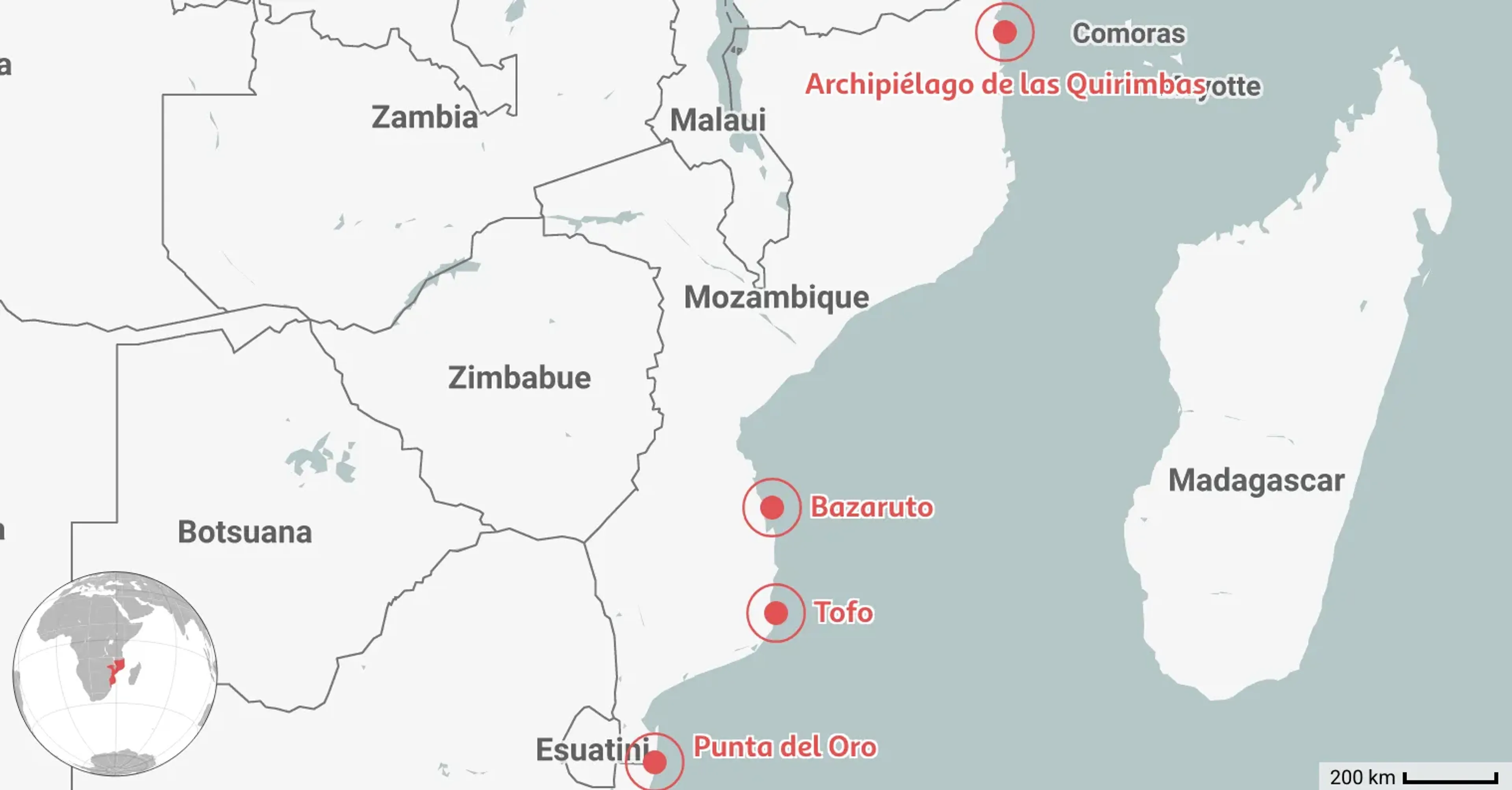 Mapeado: 4 Mejores Lugares para Bucear en Mozambique