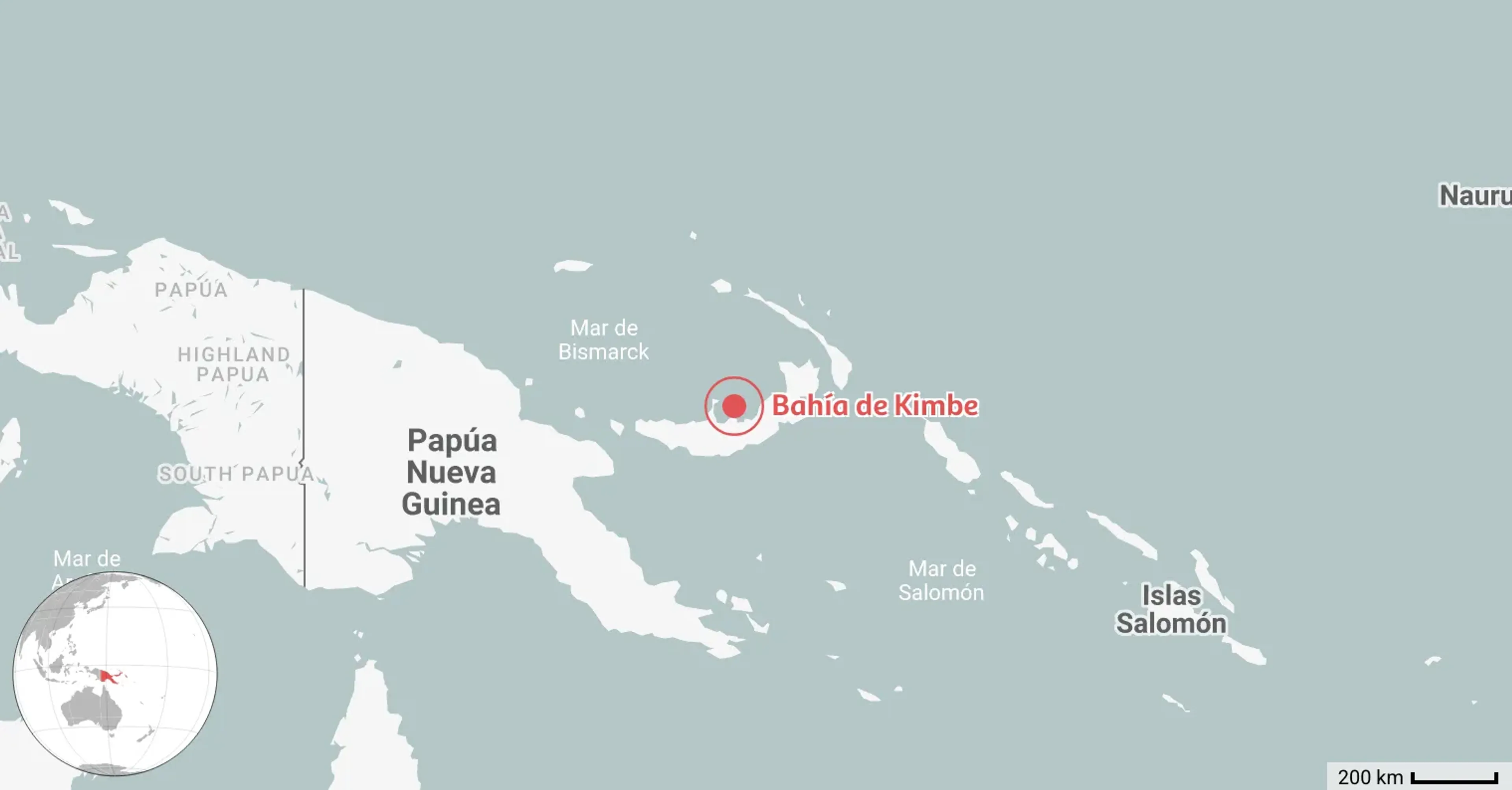 Mapa del Mejor Lugar para Bucear en Papua Nueva Guinea