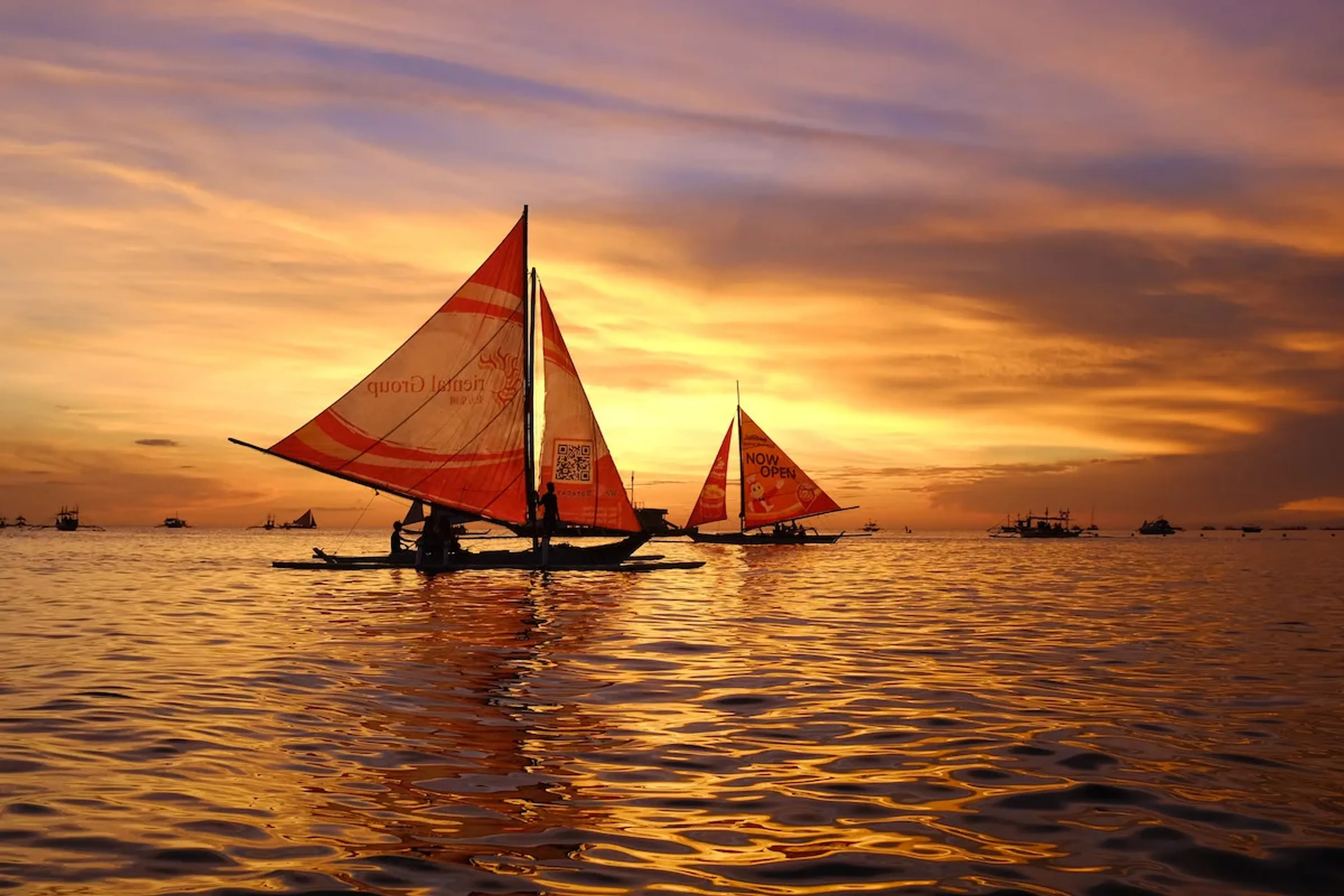 coucher de soleil à puerto galera