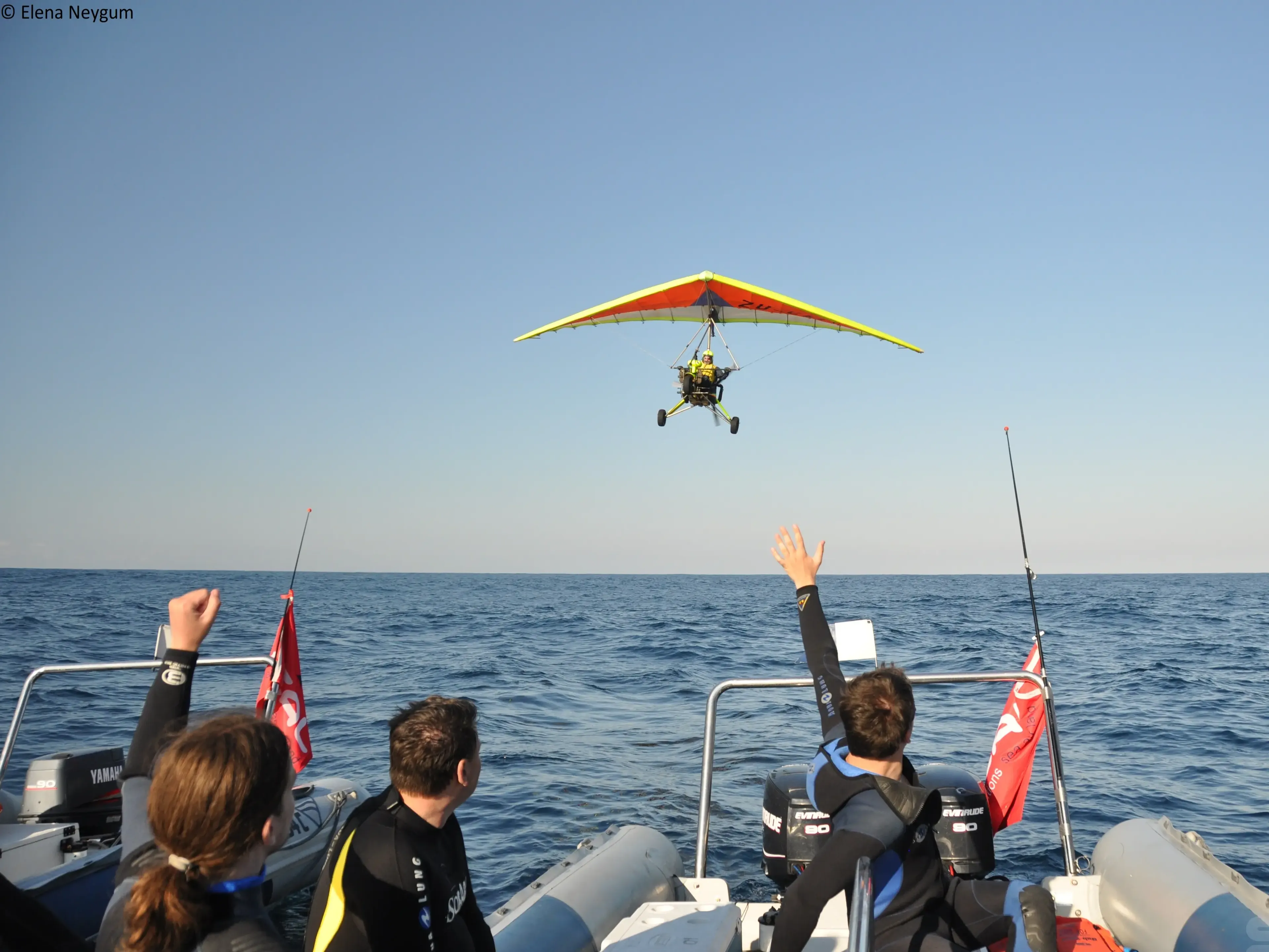 vol en ultralight pendant une expedition du sardine run